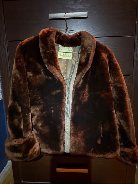 Jackets & Blazers - Vintage Brown Fur Jacket